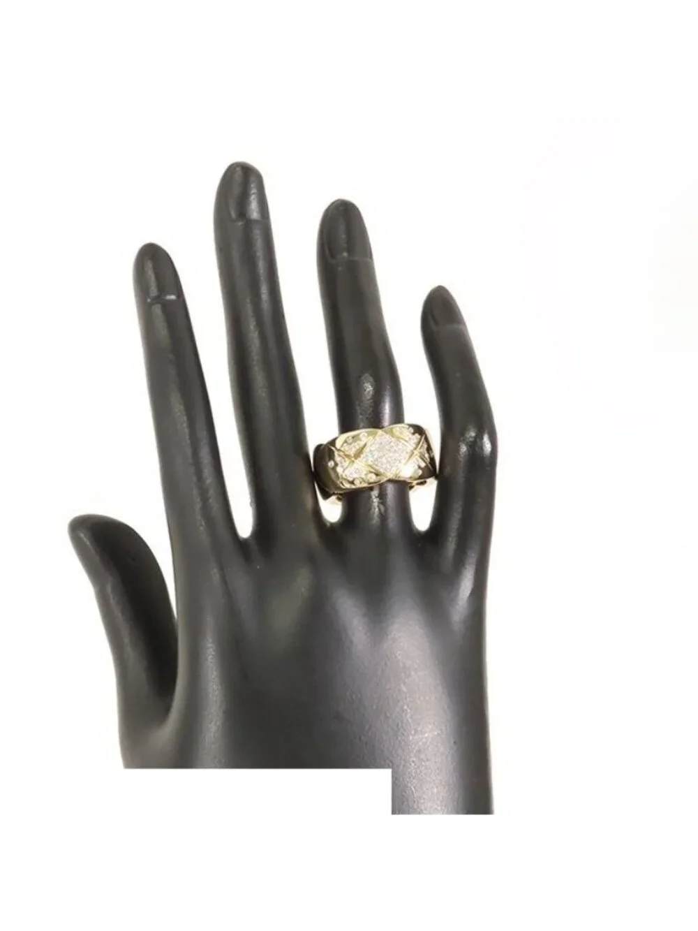 Chanel Ring Yellow Gold 18K Diamond Coco Crush Large